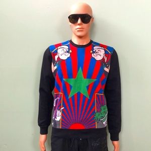 Iceberg Men's Red and Blue Sweatshirt